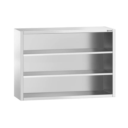 GGM Gastro Commercial Stainless Steel Wall Cupboard PREMIUM - 1400x400x1000mm - Open Front (no doors)