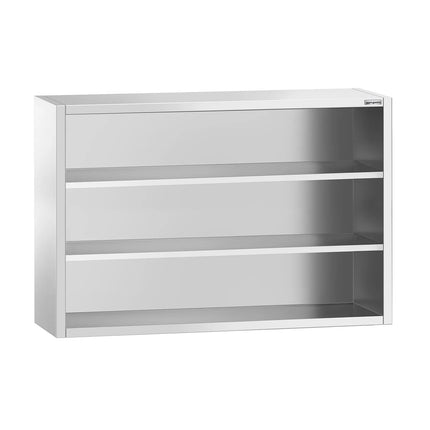 GGM Gastro Commercial Stainless Steel Wall Cupboard PREMIUM - 1600x400x1000mm - Open Front