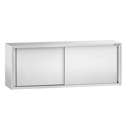 GGM Gastro Commercial Stainless Steel Wall Cupboard PREMIUM - 2000x400x650mm - with Sliding Doors