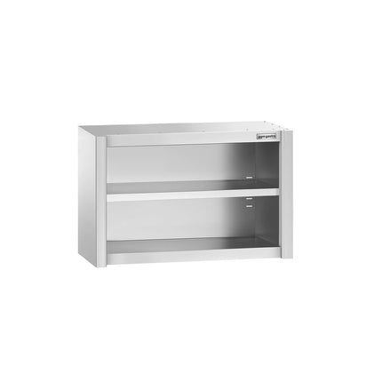 GGM Gastro Commercial Stainless Steel Wall Cupboard PREMIUM - 800x400x650mm - Open Front (no doors)