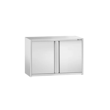 GGM Gastro Commercial Stainless Steel Wall Cupboard PREMIUM - 800x400x650mm - with Hinged Doors (opaque)