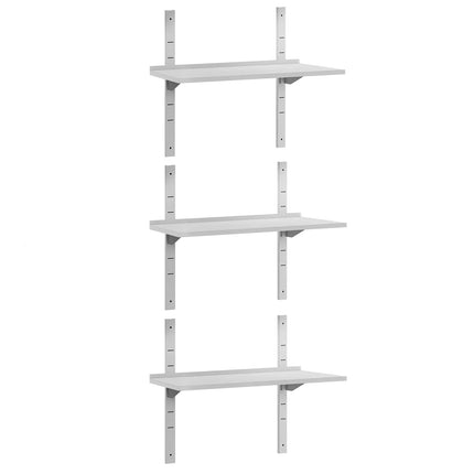 GGM Gastro Commercial Stainless Steel Wall Shelf ECO - 1200x400mm - 3 Tiers