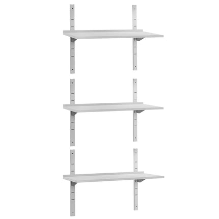 GGM Gastro Commercial Stainless Steel Wall Shelf ECO - 1400x300mm - with 3 Tiers