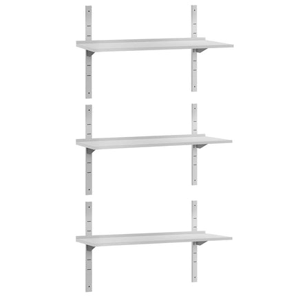 GGM Gastro Commercial Stainless Steel Wall Shelf ECO - 1500x400mm - 3 Tiers