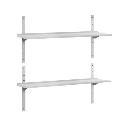GGM Gastro Commercial Stainless Steel Wall Shelf ECO - 1600x300mm - 2 Tiers