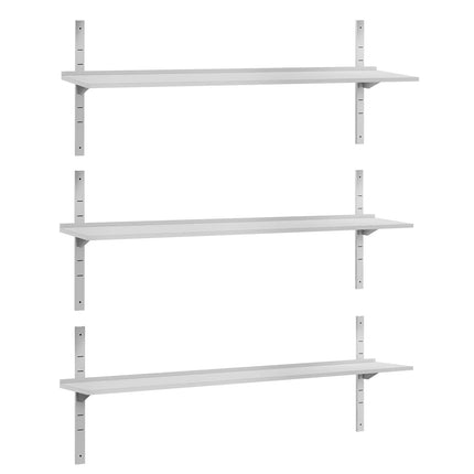 GGM Gastro Commercial Stainless Steel Wall Shelf ECO - 2000x400mm - 3 Tiers