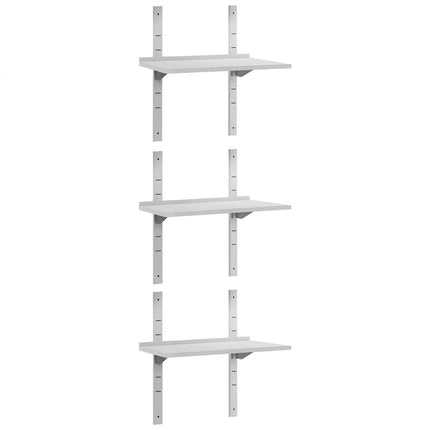 GGM Gastro Commercial Stainless Steel Wall Shelf ECO - 800x400mm - 3 Tiers