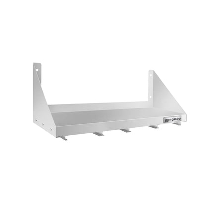 GGM Gastro Commercial Stainless Steel Wall Shelf for Containers 4x GN 1/6 - 800x300mm - with Single Tier