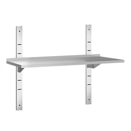 GGM Gastro Commercial Stainless Steel Wall Shelf PREMIUM - 1200x300mm - Single Tier