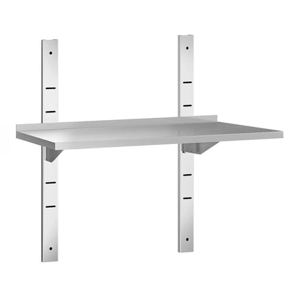 GGM Gastro Commercial Stainless Steel Wall Shelf PREMIUM - 800x400mm - Single Tier