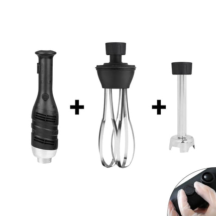GGM Gastro Commercial Stick Blender - with Detachable 160mm Shaft & Whisk Attachment - 280W - Variable Speed