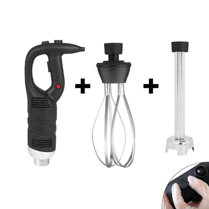 GGM Gastro Commercial Stick Blender - with Detachable 300mm Shaft & Whisk Attachment - 450W - Variable Speed