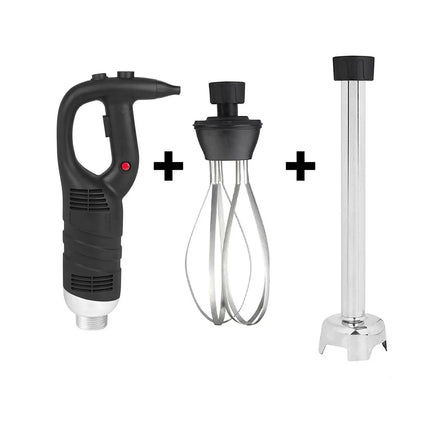 GGM Gastro Commercial Stick Blender - with Detachable 400mm Shaft & Whisk Attachment - 450W - Single Speed
