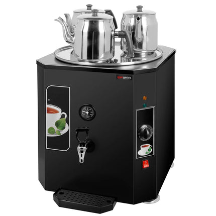 GGM Gastro Commercial Tea Urn Manual Fill - 37 Litres - 3.5 kW - with 3 teapots