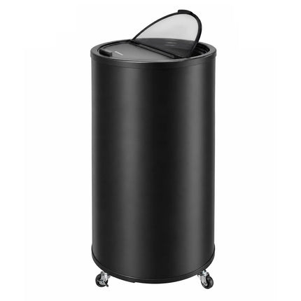 GGM Gastro Commercial Top Loading Bottle Cooler - Black; Glass Lid - 58L