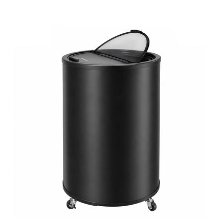 GGM Gastro Commercial Top Loading Bottle Cooler - Black; Glass Lid - 87L