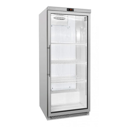 GGM Gastro Commercial Upright Display Fridge Glass Door Stainless Steel ECO - 580L - Single Door