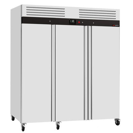 GGM Gastro Commercial Upright Freezer ECO – Stainless Steel – 2100 L – 3 Stainless Steel Doors – Plastic Interior Door Lining