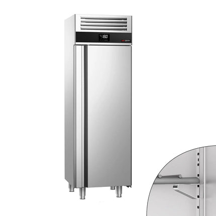 GGM Gastro Commercial Upright Freezer Stainless steel PREMIUM - 400L - with 1 door