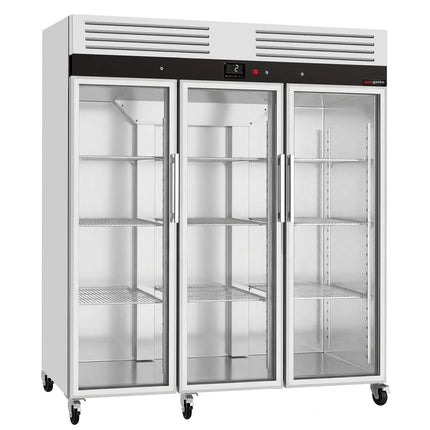 GGM Gastro Commercial Upright Fridge ECO – Stainless Steel – 1350 L – 3 Glass Doors