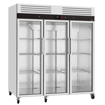 GGM Gastro Commercial Upright Fridge ECO – Stainless Steel – 2100 L – 3 Glass Doors