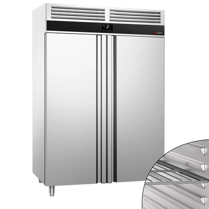 GGM Gastro Commercial Upright Fridge PREMIUM - GN 1/1 - 1400L - with 2 doors