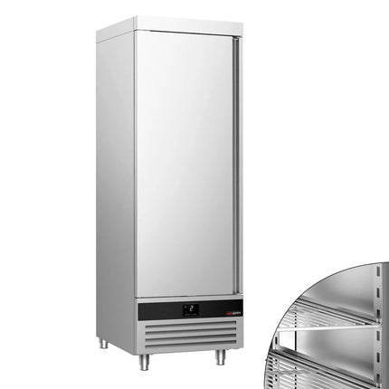 GGM Gastro Commercial Upright Fridge Stainless steel PREMIUM - GN 1/1 - 600L - with 1 door