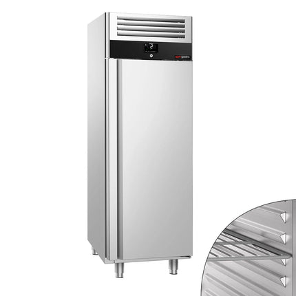 GGM Gastro Commercial Upright Fridge Stainless steel PREMIUM - GN 2/1 - 600L - with 2 door