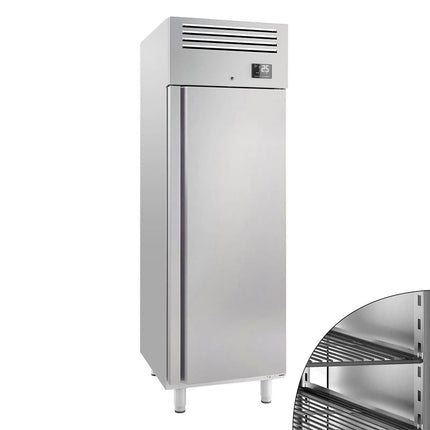 GGM Gastro Commercial Upright Fridge Stainless steel PREMIUM PLUS - GN 1/1 - 560L - with 1 door