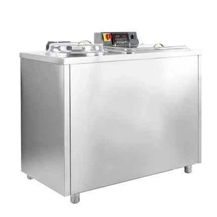 GGM Gastro Commercial Vegetable Washer & Spin Dryer - 157L - 20kg/h - 380V - 1.9kW - Stainless steel