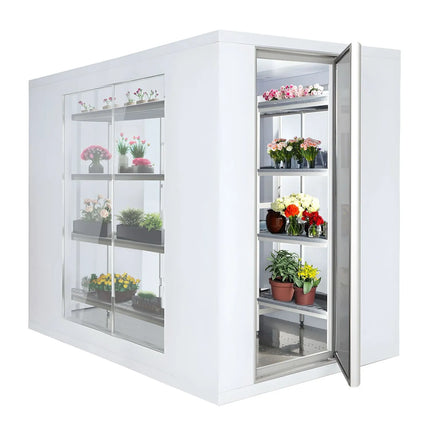 GGM Gastro Commercial Walk-In Cold Room - 1200x2100mm - 3,70m³ (3700L) - with 3 glass sides