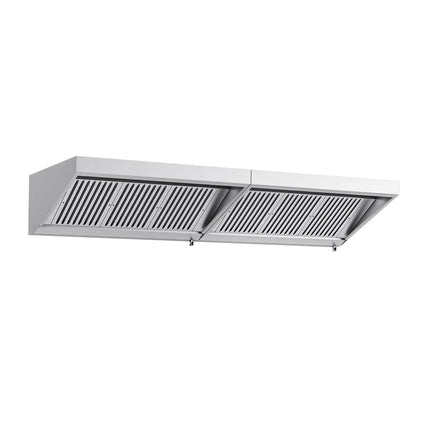 GGM Gastro Commercial Wall-Mounted Extraction Canopy - 2800mm - with Baffle Filters & LED Lighting