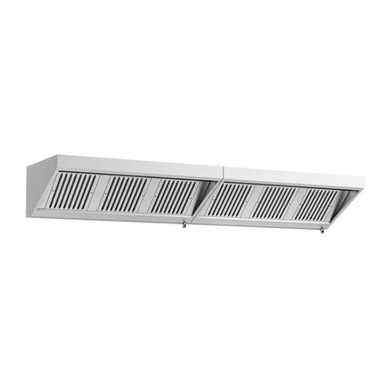 GGM Gastro Commercial Wall-Mounted Extraction Canopy - 3200mm - with Baffle Filters & LED Lighting