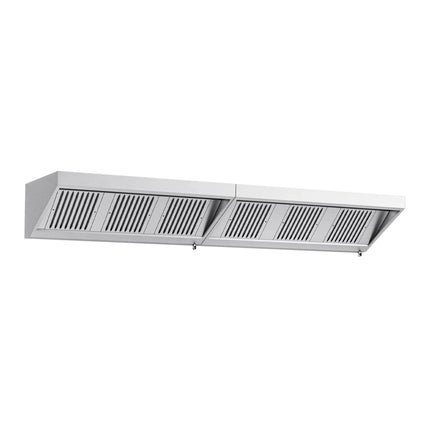 GGM Gastro Commercial Wall-Mounted Extraction Canopy - 3400mm - with Baffle Filters & LED Lighting