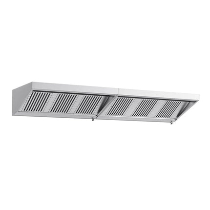 GGM Gastro Commercial Wall-Mounted Extraction Canopy - 3400mm - with Baffle Filters & LED Lighting