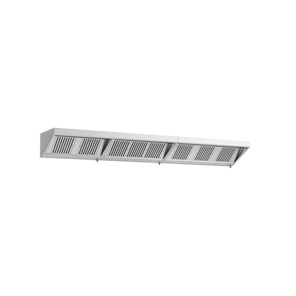 GGM Gastro Commercial Wall-Mounted Extraction Canopy - 4400mm - with Baffle Filters & LED Lighting