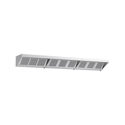 GGM Gastro Commercial Wall-Mounted Extraction Canopy - 4600mm - with Baffle Filters & LED Lighting