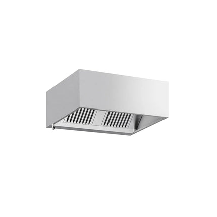 GGM Gastro Commercial Wall-Mounted Extractor Hood - 1200mm - with Baffle Filters & Lighting