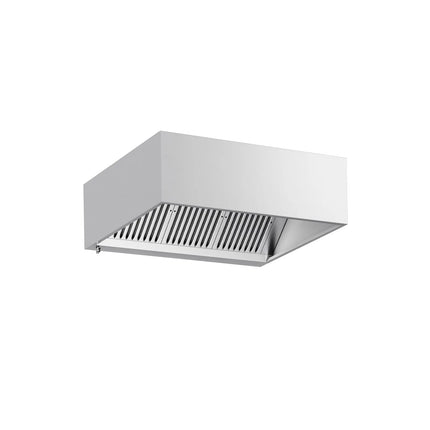 GGM Gastro Commercial Wall-Mounted Extractor Hood – 1400mm – with Baffle Filters & Lighting