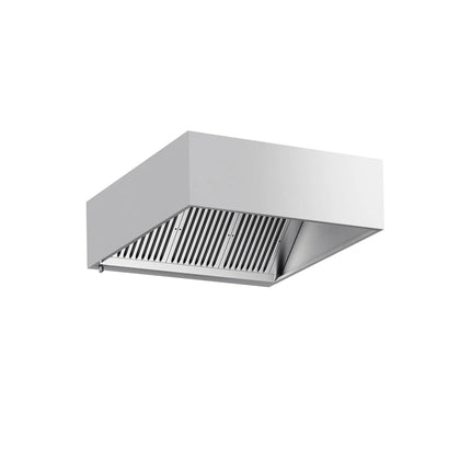 GGM Gastro Commercial Wall-Mounted Extractor Hood - 1400mm - with Baffle Filters & Lighting