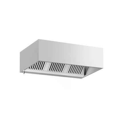 GGM Gastro Commercial Wall-Mounted Extractor Hood – 1600mm – Baffle Filters & LED Lighting