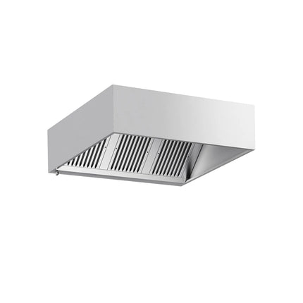 GGM Gastro Commercial Wall-Mounted Extractor Hood - 1600mm - with Baffle Filters & Lighting