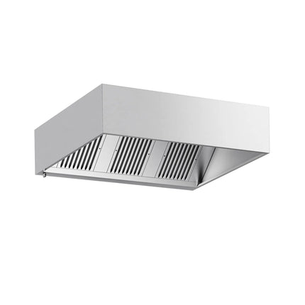 GGM Gastro Commercial Wall-Mounted Extractor Hood - 1800mm - Baffle Filters & Lighting