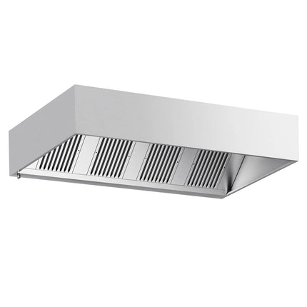 GGM Gastro Commercial Wall-Mounted Extractor Hood – 2400mm – with Baffle Filters & LED Lighting