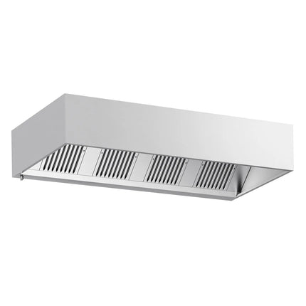 GGM Gastro Commercial Wall-Mounted Extractor Hood – 2400mm – with Baffle Filters & Lighting