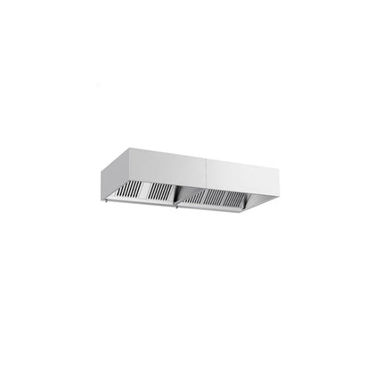 GGM Gastro Commercial Wall-Mounted Extractor Hood - 2600mm - with Baffle Filters & Lighting