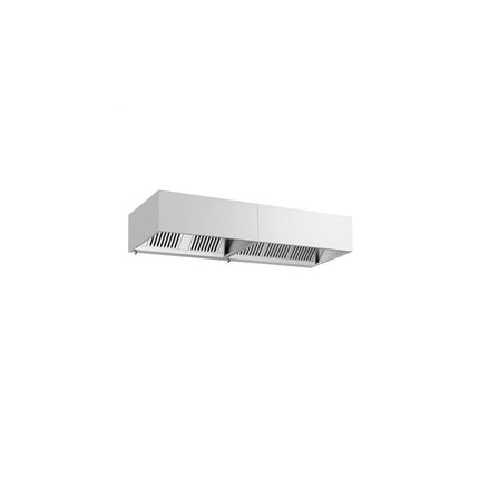 GGM Gastro Commercial Wall-Mounted Extractor Hood - 2600mm - with Baffle Filters & Lighting