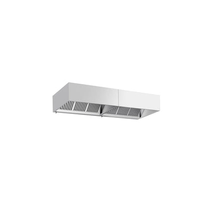 GGM Gastro Commercial Wall-Mounted Extractor Hood - 2800mm - with Baffle Filters & Lighting
