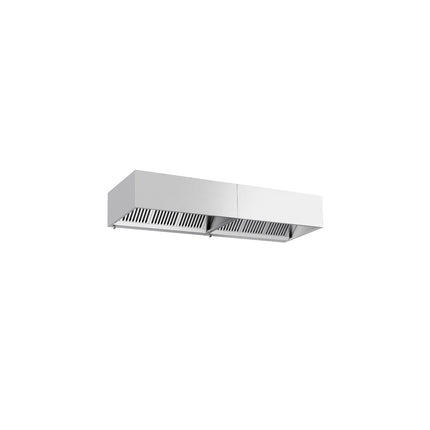 GGM Gastro Commercial Wall-Mounted Extractor Hood – 2800mm – with Baffle Filters & Lighting