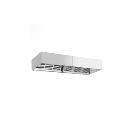 GGM Gastro Commercial Wall-Mounted Extractor Hood - 3000mm - with Baffle Filters & Lighting
